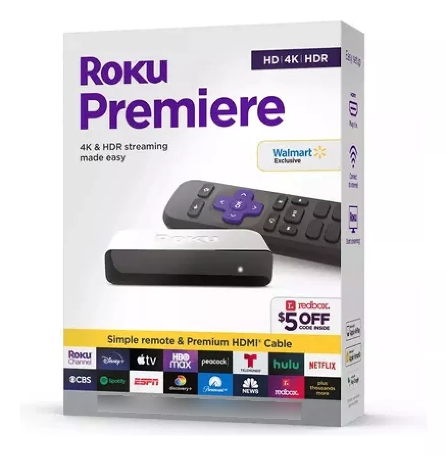Conversor Roku Premiere HD 4K HDR Con Control Remoto