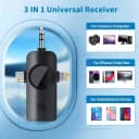 Micrófono Corbatero Receptor 3 En 1 Calidad Premium X 2 3