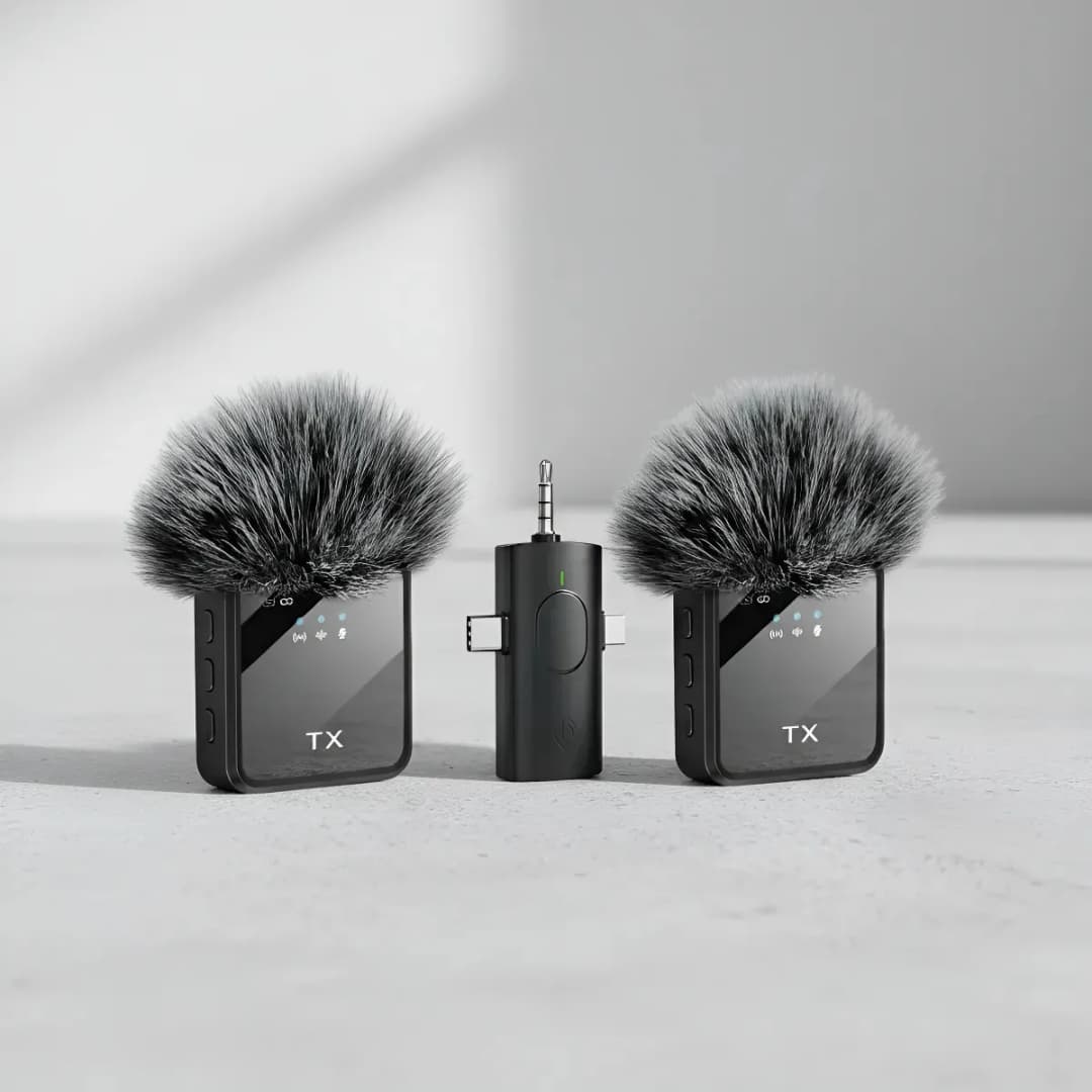 Micrófono Corbatero Receptor 3 En 1 Calidad Premium X 2