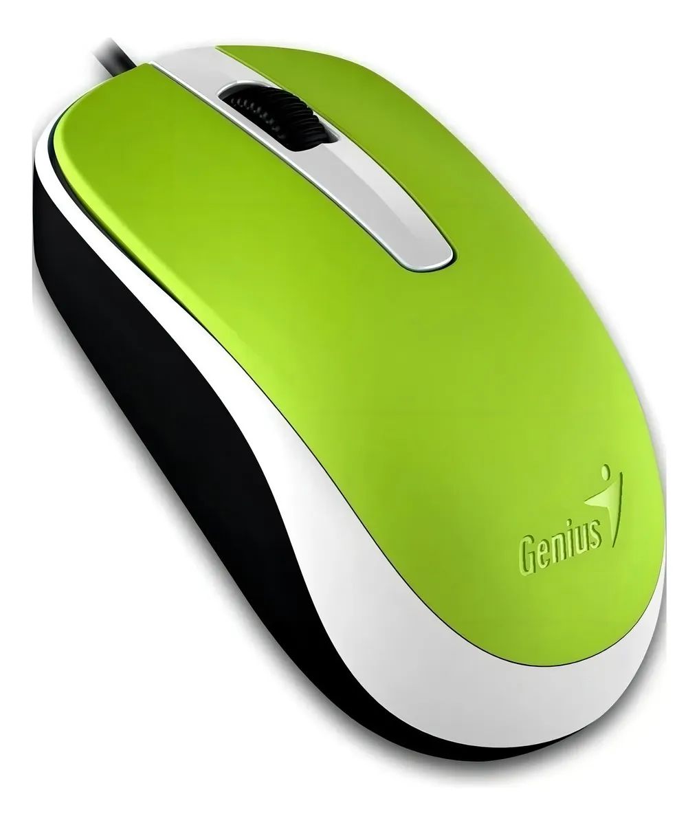 Mouse Genius DX-120 Verde Ambidiestro USB