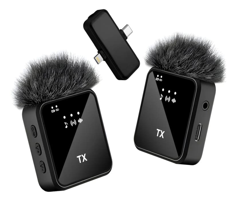 Micrófono Corbatero Receptor 2 En 1 Calidad Premium X 2