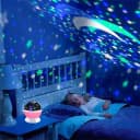 Velador Lampara Luz De Noche Proyector De Estrellas Infantil 2
