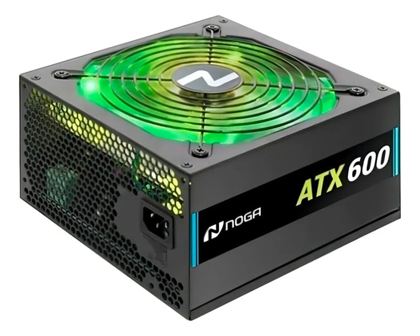 Fuente Alimentacion Pc Atx 600w Luces Led Noga Atx-600 Rgb