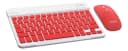Kit Teclado y Mouse Inalámbrico Bluetooth Noga S5900 QWERTY Español Rojo 2