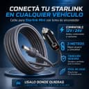 Cable Adaptador Para Starlink Mini 12v Auto Encendedor 3 Mts 7